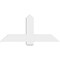 Ekena Millwork Eugene Architectural Grade PVC Gable Bracket, 48"W x 22"H x 2"D x 6"F, 11/12 Pitch GBP048X22X0206EUG00 - alternate 3